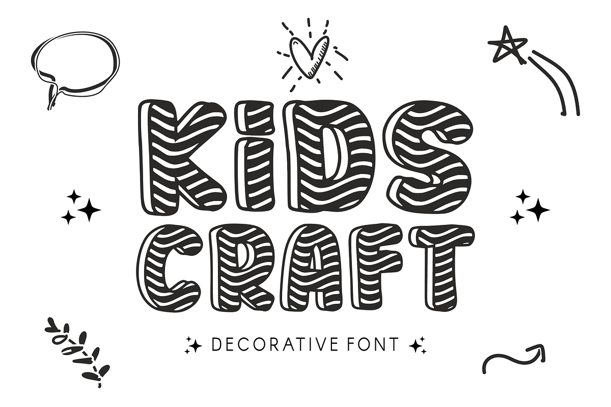 Summer Outline - Display Font, a Font by KiddoGlyphs Studio (Photo 3 of 3)