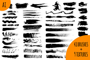 Vector texture brushes
