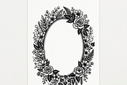 50 Elegant Floral Oval Mirror Frame, a Decorative Illustration by Amazin_art (Thumbnail 34 of 34)