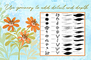 Folksy Flowers & Butterfly Procreate, a Brushes & More by DeloresArt (Thumbnail 4 of 12)
