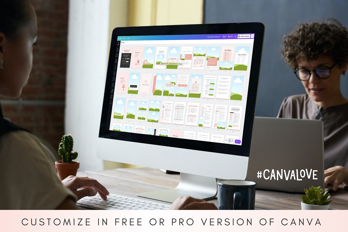 Recipe Book Template for Canva, a Brochure Template by Designs by Darowan (Photo 11 of 11)