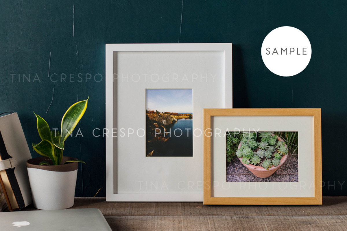 Rustic Teal Framed Prints Mockup #1, a Print Template by Tina Crespo (Photo 2 of 2)