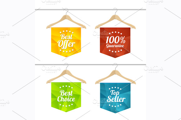 Vector Sale Labels Set