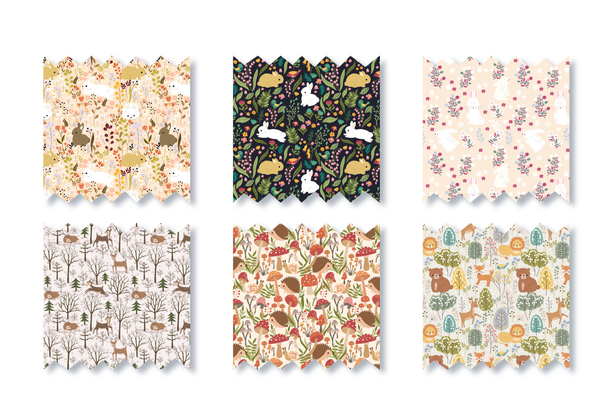 Animals in The Garden Patterns, a Pattern Graphic by DrawStudio1988 (Photo 6 of 9)