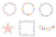 Christmas lights clipart, an Illustration by CreationArt (Thumbnail 5 of 5)