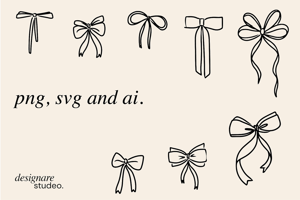 Coquette Ribbons Illustration, a Decorative Illustration by ginni illustrations (Photo 5 of 5)