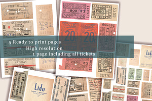 Vintage Ephemera: Tickets