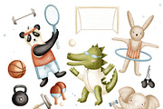 Sports friends. Animal collection, an Animal Illustration by Linerisyart (Thumbnail 12 of 13)