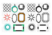 Mid Century Mod Frame Graphics, an Icon by Little Star Creative (Thumbnail 2 of 2)