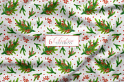 Merry Christmas watercolor set, a Decorative Illustration by MiraEl Art (Thumbnail 5 of 9)