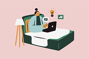 Workaholic Life Illustration, a Work Illustration by Jump Studio (Thumbnail 3 of 10)