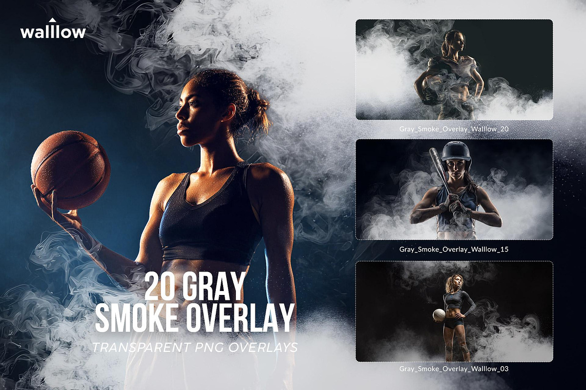Transparent PNG Smoke overlay set, a Layer Style Add-On by Walllow Creatives (Photo 6 of 6)