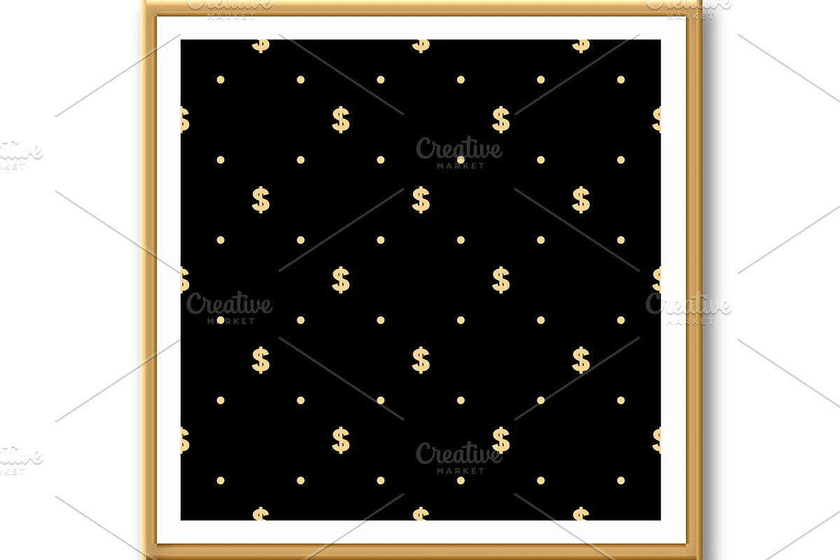 Pattern with dollar sign. Seamless, a Pattern Graphic by RODINA (Photo 3 of 3)