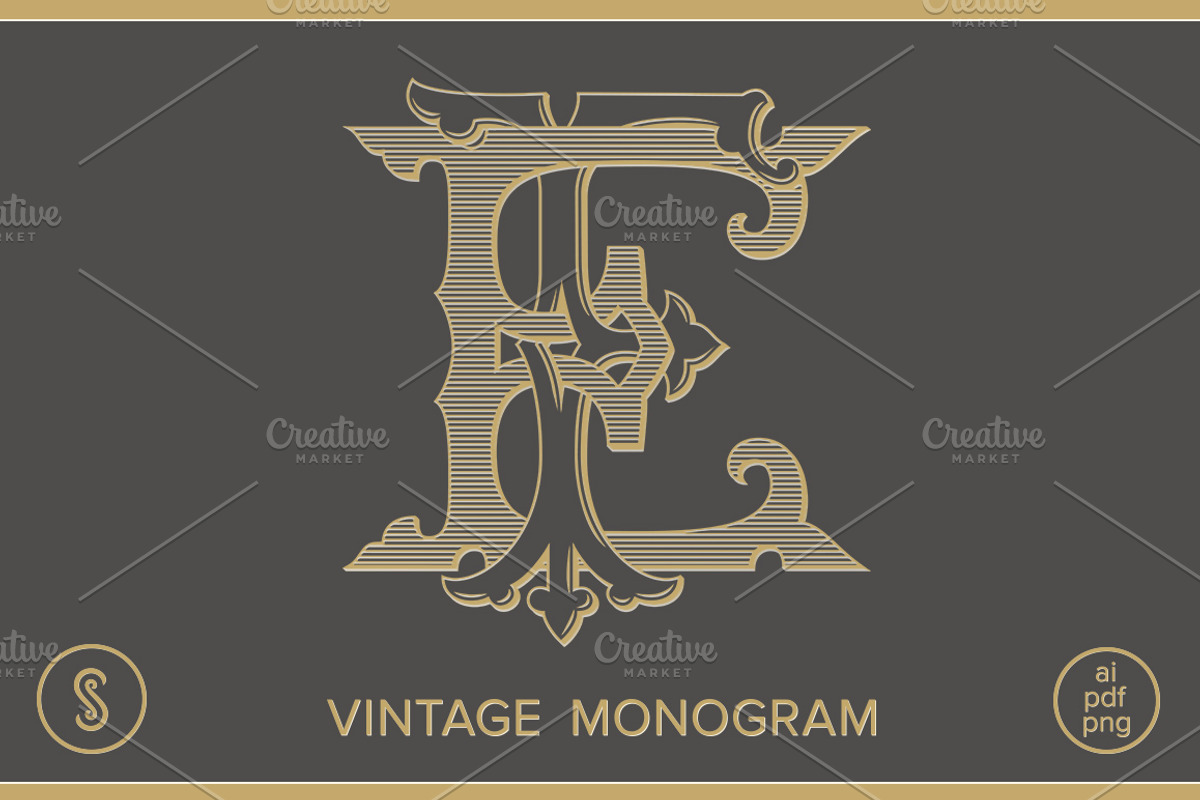 EF Monogram FE Monogram, a Branding & Logo Template by Shuler Studio (Photo 1 of 6)