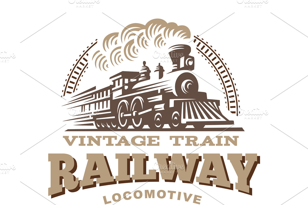 Locomotive logo illustration, a Branding & Logo Template by SODESIGN (Photo 5 of 8)