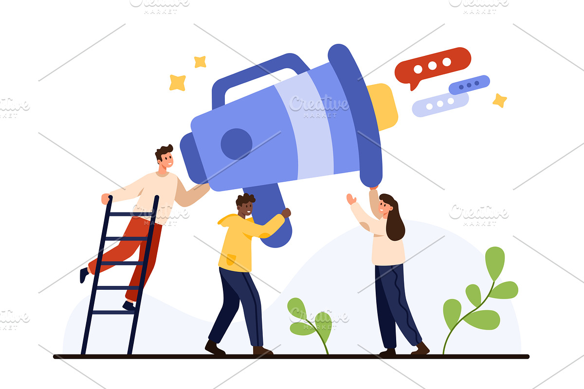Dynamic Team Collaboration, a Person Illustration by Flashvector