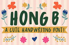 Hong B Handwritten Font