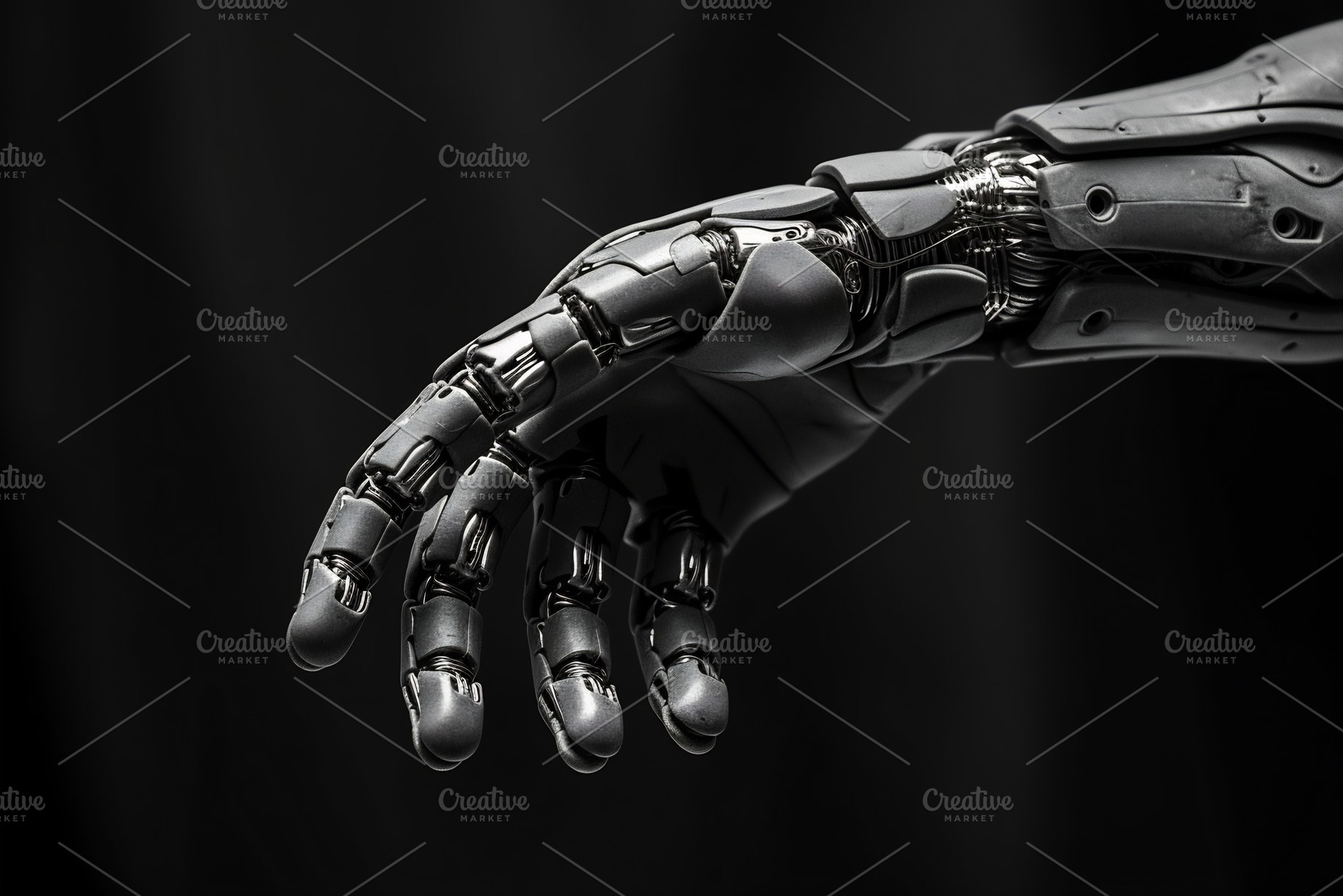 Close-up of robotic hand, a Photo by Beautiful things