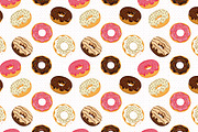 Cute donuts with colorful glazing, a Background Graphic by martynmarin (Thumbnail 2 of 11)