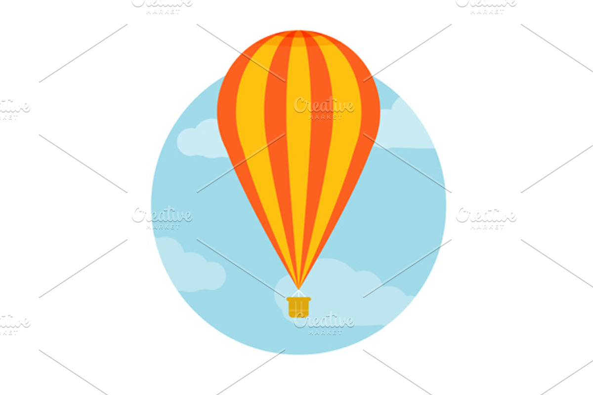 Set hot air balloon flying