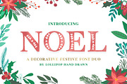 Noel Christmas Font, a Serif Font by Lollipop Hand Drawn (Thumbnail 1 of 7)