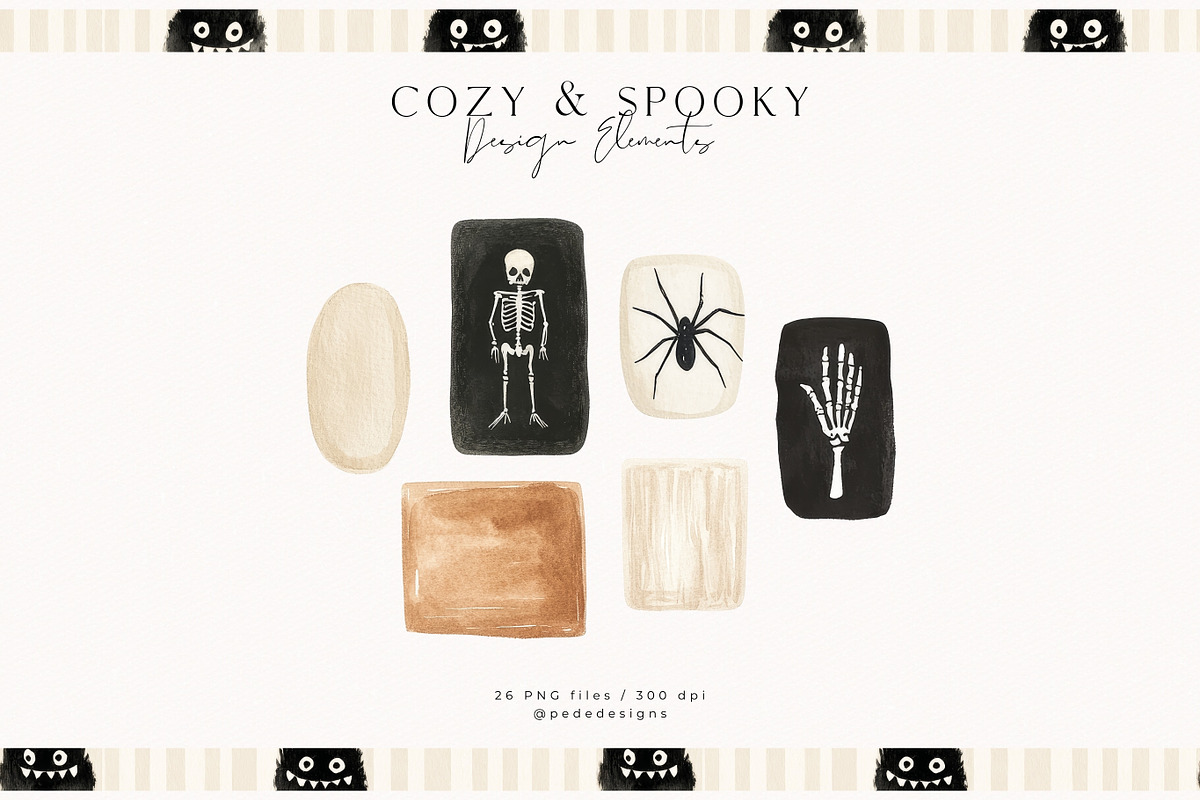 Cozy & Spooky Collection, a Seasonal Illustration by PeDe Designs (Photo 29 of 30)