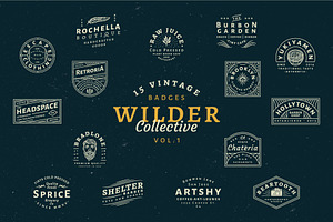 15 Vintage Bagde Logos Vol.1