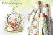 Easter Rabbits watercolor clipart, an Animal Illustration by Eva Kleinman (Thumbnail 13 of 14)