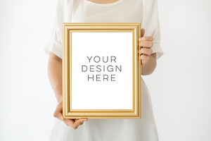 Gold Frame Mockup