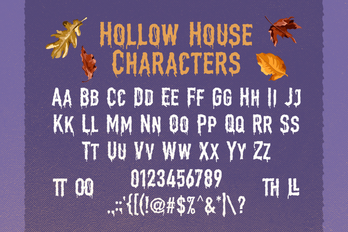 Hollow House - Scary Font, a Font by Letterhend Studio (Photo 5 of 9)