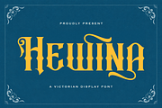 Hewina - Victorian Display Font, a Blackletter Font by StringLabs (Thumbnail 1 of 8)