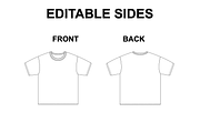 Oversize Tshirt Vector Flat Mockup, a Shirt Mockup by Infinity Mockups (Thumbnail 2 of 8)