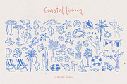 Coastal living doodles, an Object Graphic by DesignThatMatters (Thumbnail 3 of 11)