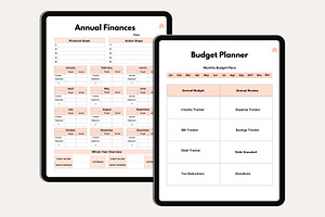 Digital Finance Planner Canva