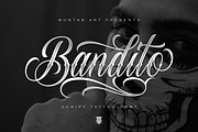 Bandito Script | Tattoo font, a Script Font by Muntab_Art (Thumbnail 1 of 8)