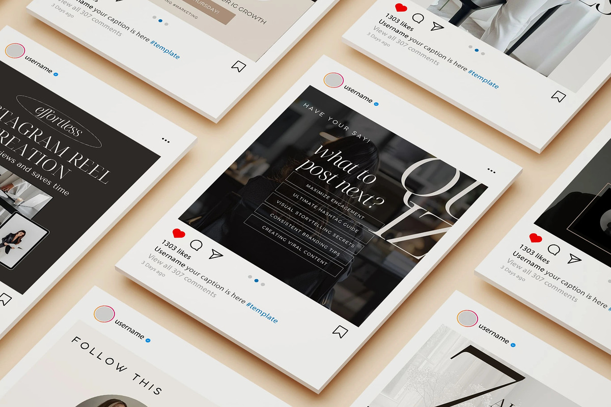 Social media manager Instagram Posts, a Social Media Template by SwitzerShop (Photo 5 of 8)