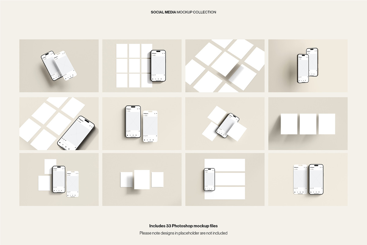 Social Post & Square Mockup Bundle, an iPhone Mockup by Moyo Studio (Photo 14 of 16)