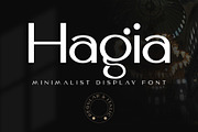 Hagia – Elegant Minimalist Font, a Sans Serif Font by Mockmenot (Thumbnail 1 of 8)