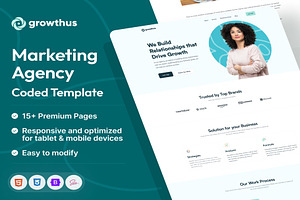 Growthus - Agency Website Template, a Bootstrap Template by Creative Perspective