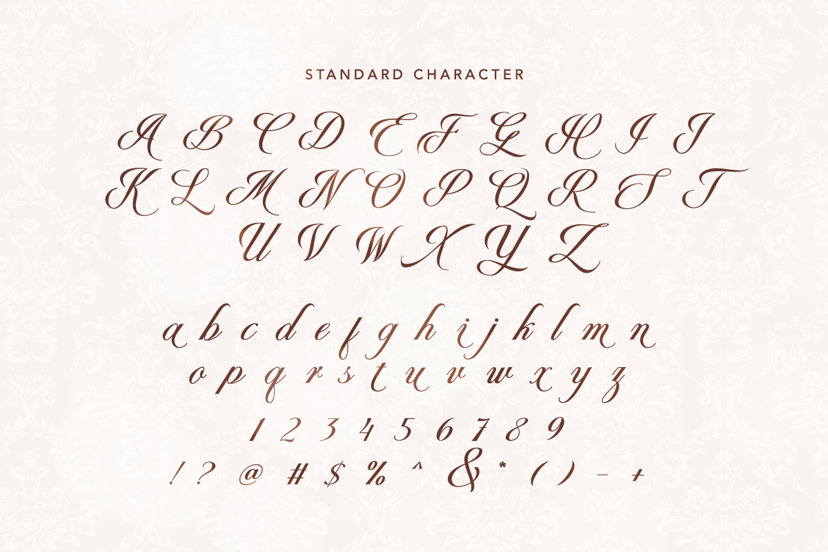 Fairydate - Luxury Script, a Script Font by Bale Type (Photo 9 of 9)