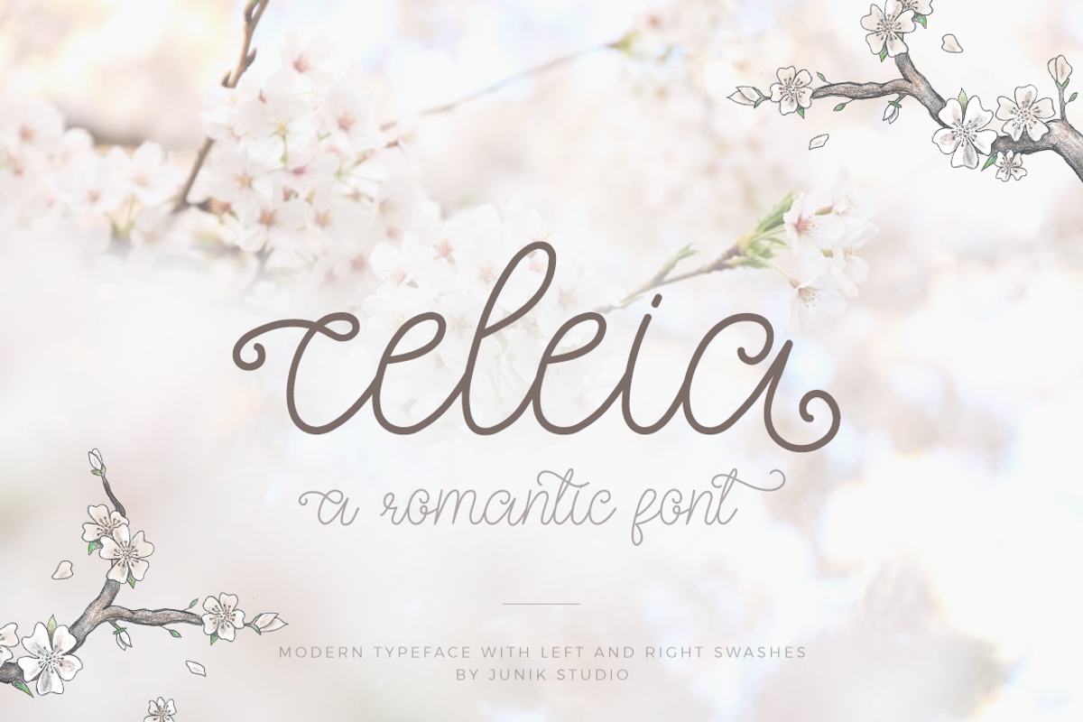 Celeia - Romantic font