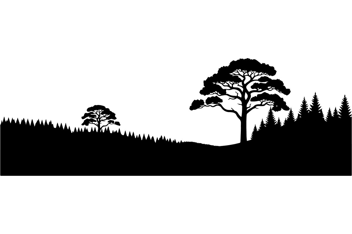 Woodland Landscape Silhouette, an Object Graphic by Creativeshirt (Photo 11 of 18)