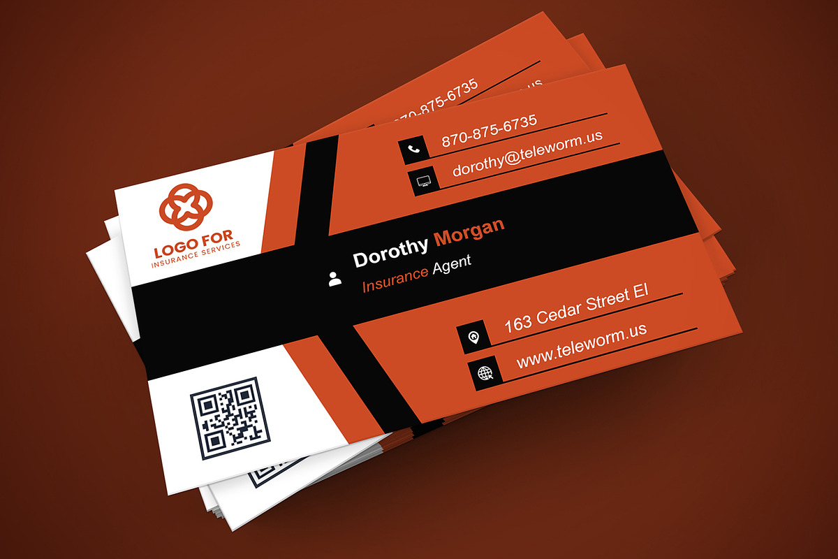 Simple Business Card PSD Template preview 2