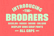 Brodaers Font, a Sans Serif Font by trustha (Thumbnail 1 of 15)