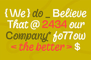 Glewy, a Script Font by graphicook (Thumbnail 9 of 10)