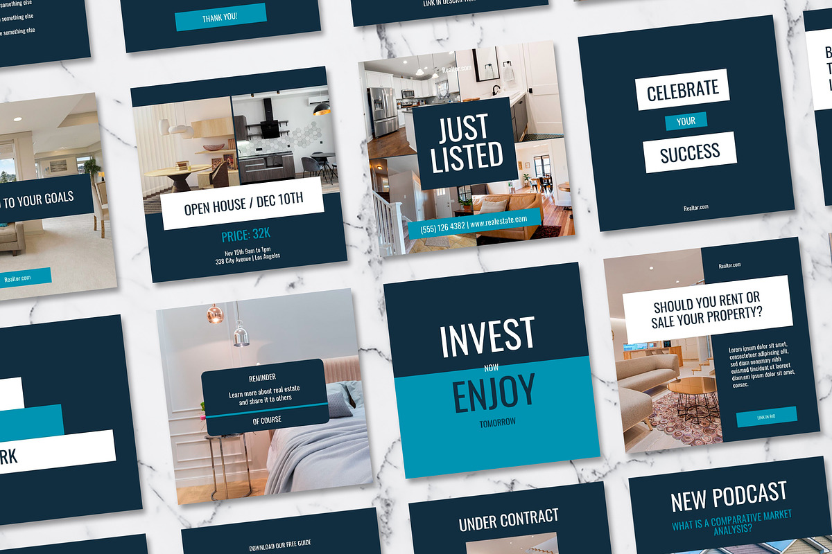 Real Estate Instagram Template Canva, a Social Media Template by Design District (Photo 3 of 39)