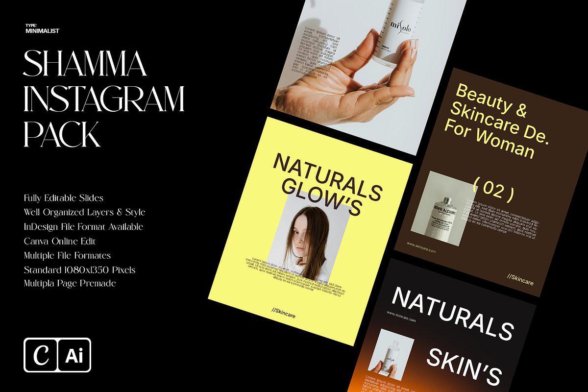 Shamma - Instagram Pack, a Social Media Template by Templeste (Photo 2 of 8)