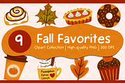 Fall Favorites Clipart Set, an Object Graphic by Drafts n Doodles (Thumbnail 1 of 3)