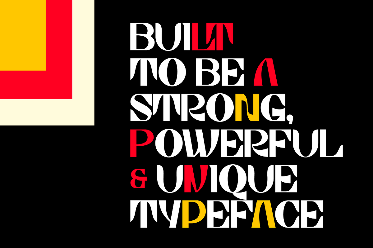 Taurian, bold & elegant display font, a Font by MoonBandit (Photo 4 of 9)