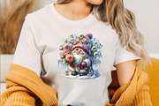 Flower Girl Gnomes Sublimation Clipa, an Illustration by SVGArt (Thumbnail 3 of 8)